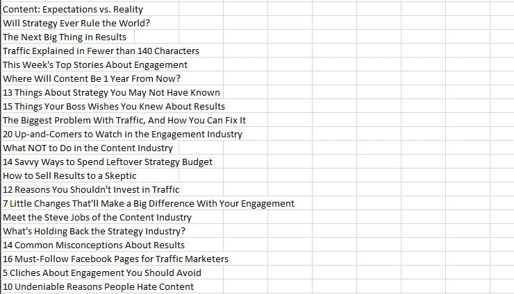 250+ content ideas by hubspot's blog ideas generator