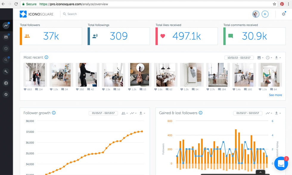 iconosquare metrics 