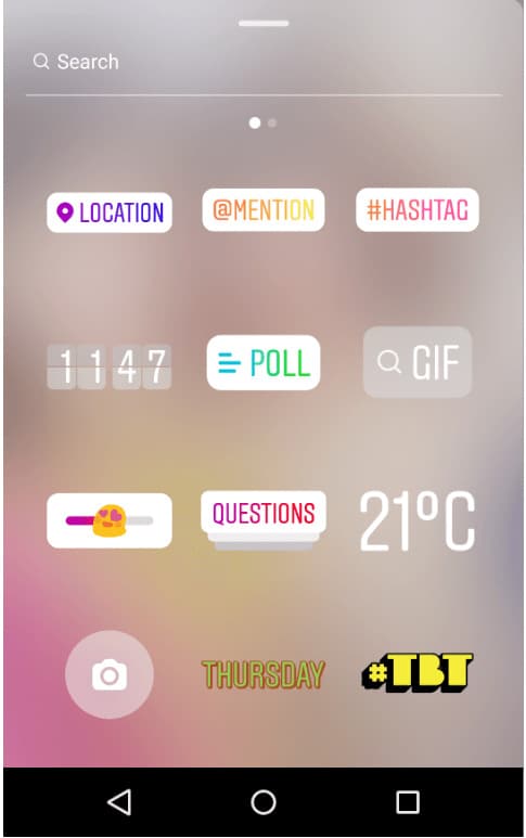 instagram stories stickers