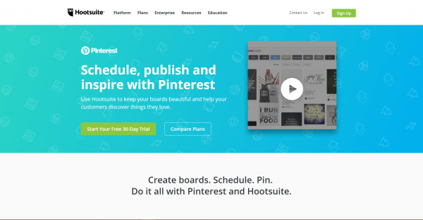 hootsuite pinterest tools