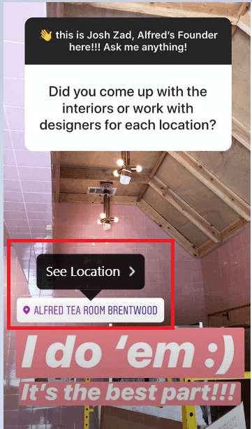 instagram add location sticker