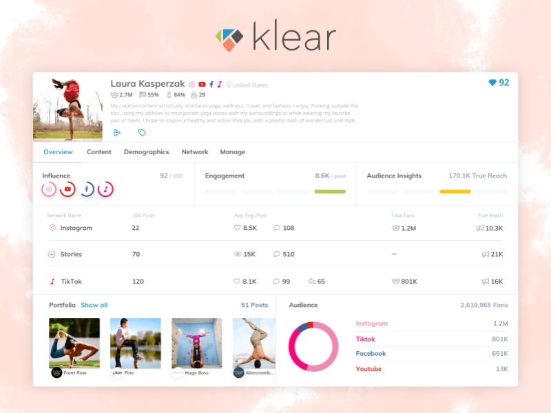 klear influencer marketing platform