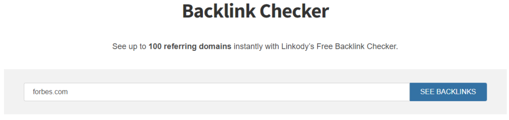 linkody backlink checker 